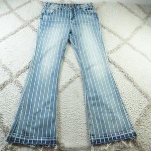 Rock & Roll Cowgirl High Rise Wide Leg Jeans Womens 31x34 Western
